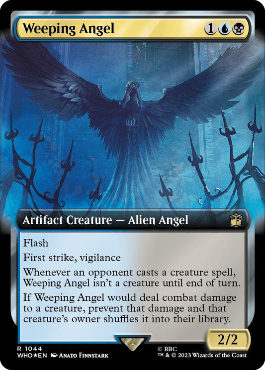 Image for Weeping Angel (Extended Art) (Surge Foil) (1044) (Universes Beyond: Doctor Who) - Magic: The Gathering