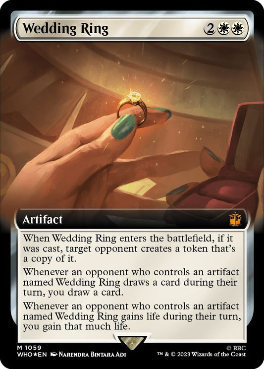 Image for Wedding Ring (Extended Art) (Surge Foil) (1059) (Universes Beyond: Doctor Who) - Magic: The Gathering