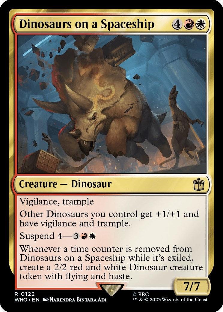Image for Dinosaurs on a Spaceship (122) (Universes Beyond: Doctor Who) - Magic: The Gathering