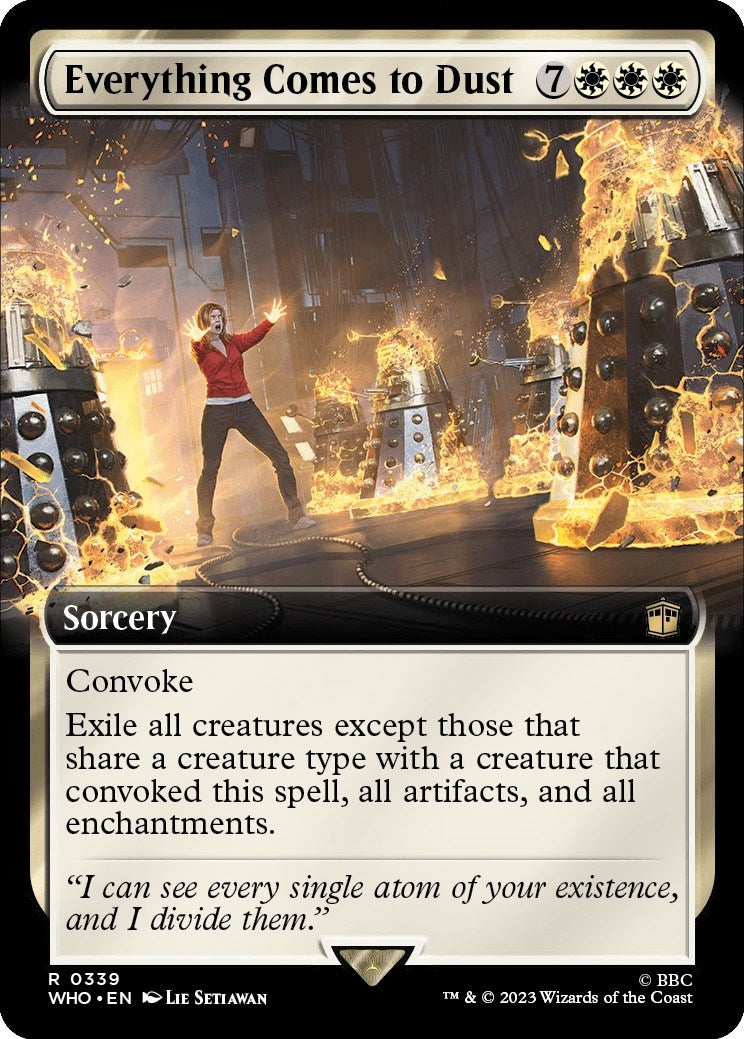 Image for Everything Comes to Dust (Extended Art) (339) (Universes Beyond: Doctor Who) - Magic: The Gathering