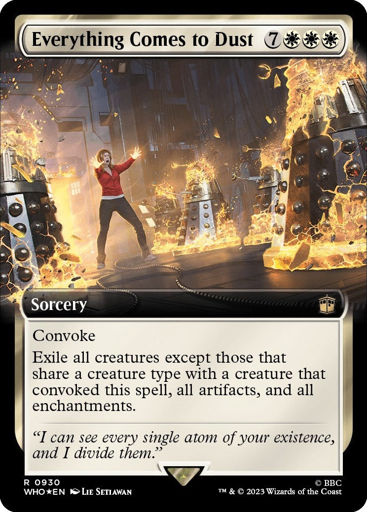 Image for Everything Comes to Dust (Extended Art) (Surge Foil) (930) (Universes Beyond: Doctor Who) - Magic: The Gathering
