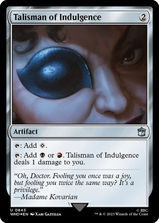 Image for Talisman of Indulgence (Surge Foil) (843) (Universes Beyond: Doctor Who) - Magic: The Gathering