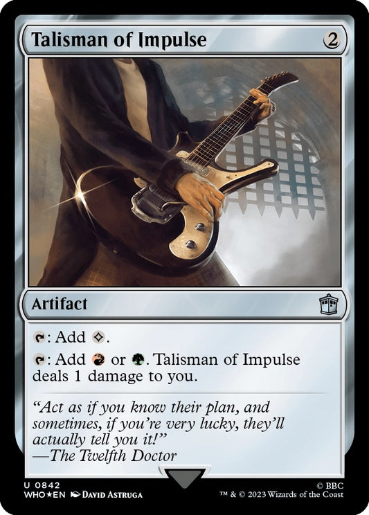 Image for Talisman of Impulse (Surge Foil) (842) (Universes Beyond: Doctor Who) - Magic: The Gathering