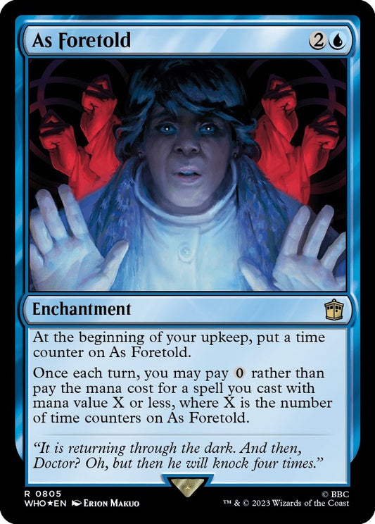Image for As Foretold (Surge Foil) (805) (Universes Beyond: Doctor Who) - Magic: The Gathering