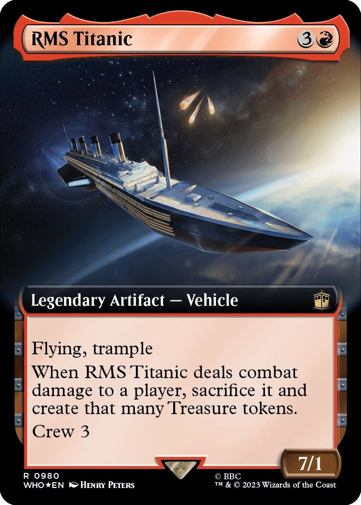 Image for RMS Titanic (Extended Art) (Surge Foil) (980) (Universes Beyond: Doctor Who) - Magic: The Gathering