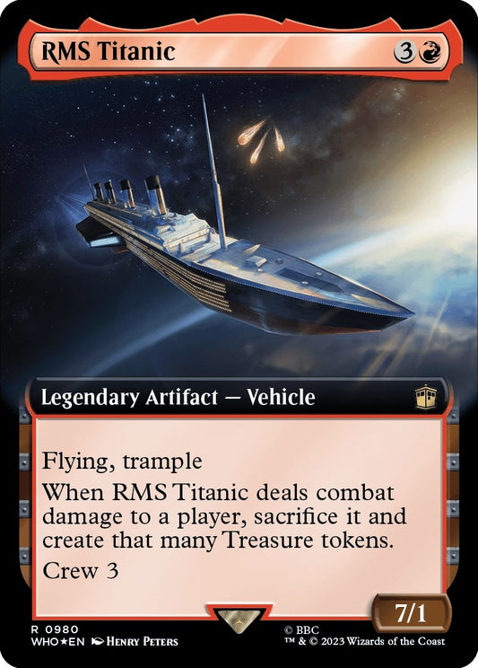 Image for RMS Titanic (Extended Art) (Surge Foil) (980) (Universes Beyond: Doctor Who) - Magic: The Gathering