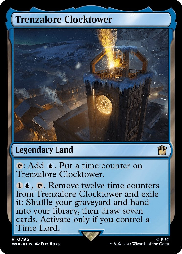 Image for Trenzalore Clocktower (Surge Foil) (795) (Universes Beyond: Doctor Who) - Magic: The Gathering