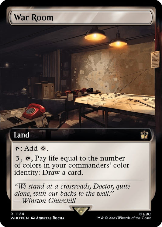 Image for War Room (Extended Art) (Surge Foil) (1124) (Universes Beyond: Doctor Who) - Magic: The Gathering