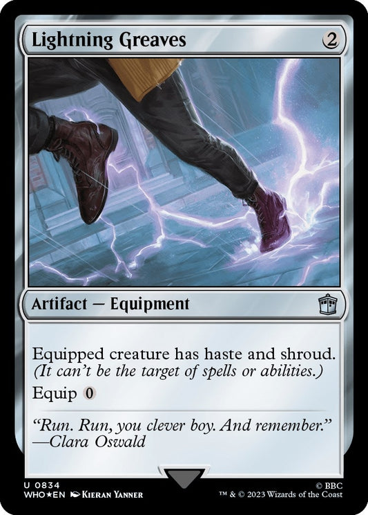 Image for Lightning Greaves (Surge Foil) (834) (Universes Beyond: Doctor Who) - Magic: The Gathering