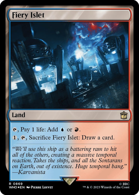 Image for Fiery Islet (Surge Foil) (869) (Universes Beyond: Doctor Who) - Magic: The Gathering