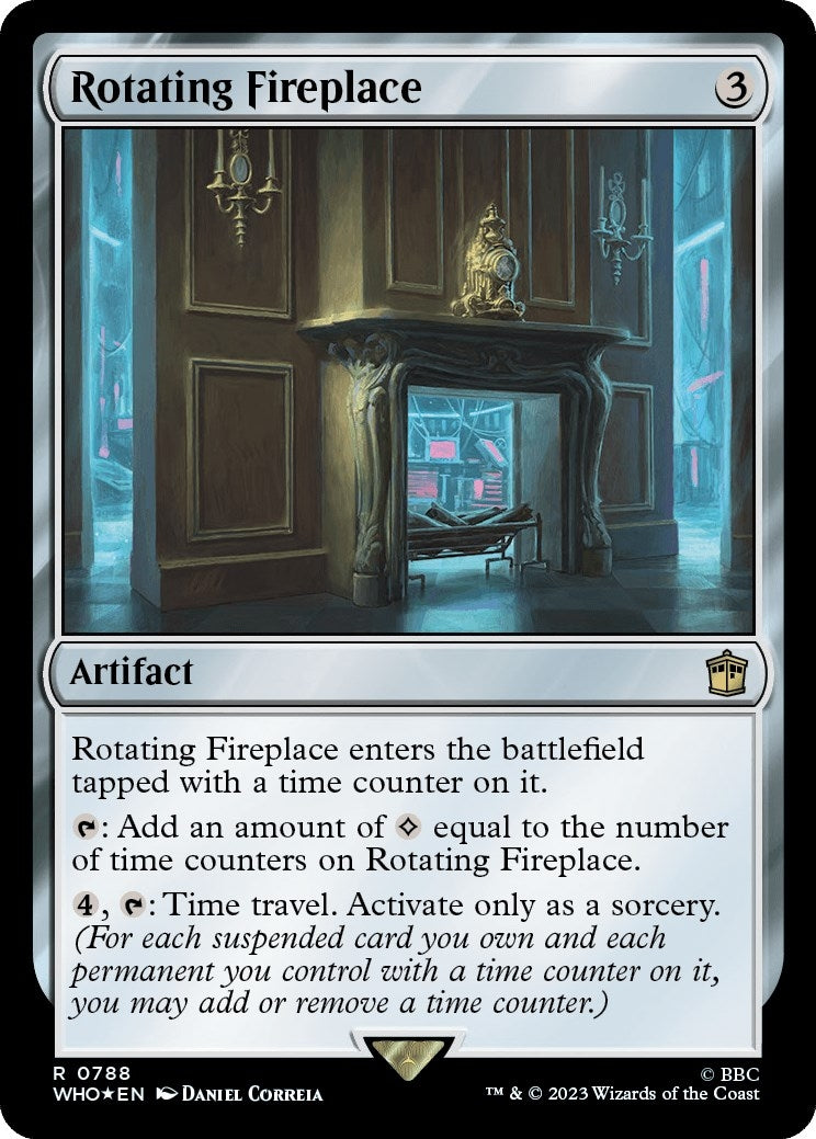 Image for Rotating Fireplace (Surge Foil) (788) (Universes Beyond: Doctor Who) - Magic: The Gathering