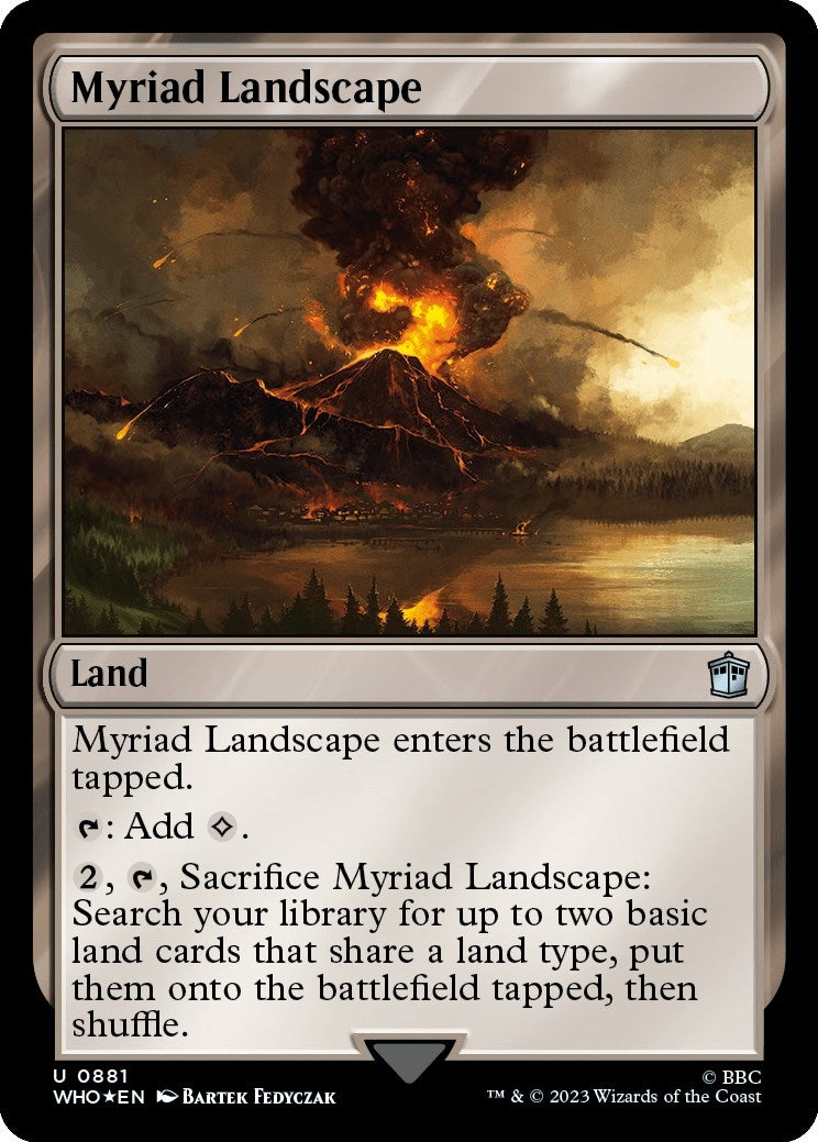 Image for Myriad Landscape (Surge Foil) (881) (Universes Beyond: Doctor Who) - Magic: The Gathering