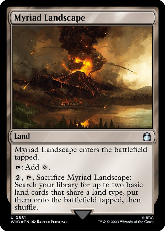 Image for Myriad Landscape (Surge Foil) (881) (Universes Beyond: Doctor Who) - Magic: The Gathering