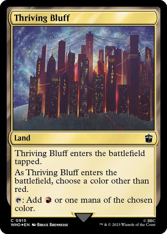 Image for Thriving Bluff (Surge Foil) (915) (Universes Beyond: Doctor Who) - Magic: The Gathering