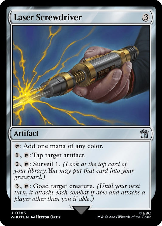 Image for Laser Screwdriver (Surge Foil) (783) (Universes Beyond: Doctor Who) - Magic: The Gathering