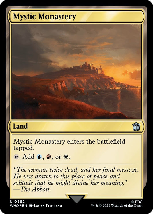 Image for Mystic Monastery (Surge Foil) (882) (Universes Beyond: Doctor Who) - Magic: The Gathering