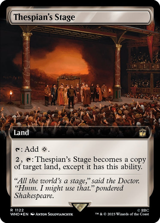Image for Thespian's Stage (Extended Art) (Surge Foil) (1122) (Universes Beyond: Doctor Who) - Magic: The Gathering