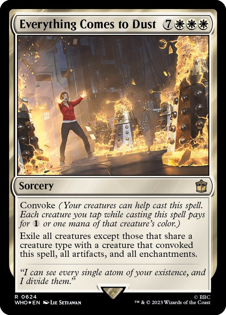 Image for Everything Comes to Dust (Surge Foil) (624) (Universes Beyond: Doctor Who) - Magic: The Gathering