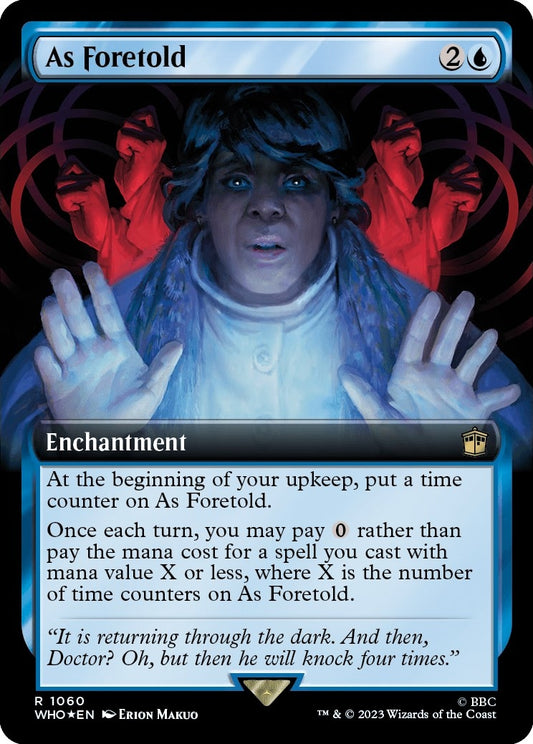 Image for As Foretold (Extended Art) (Surge Foil) (1060) (Universes Beyond: Doctor Who) - Magic: The Gathering