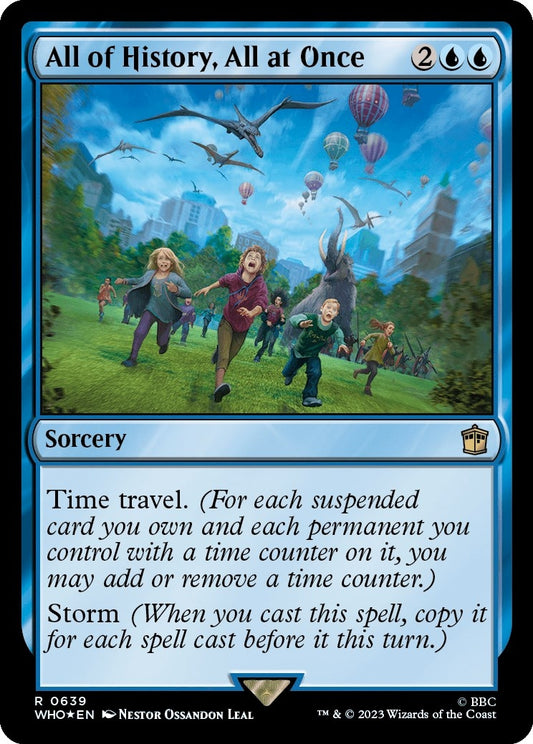 Image for All of History, All at Once (Surge Foil) (639) (Universes Beyond: Doctor Who) - Magic: The Gathering