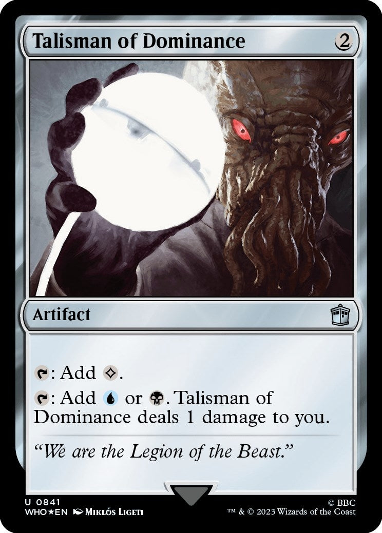 Image for Talisman of Dominance (Surge Foil) (841) (Universes Beyond: Doctor Who) - Magic: The Gathering