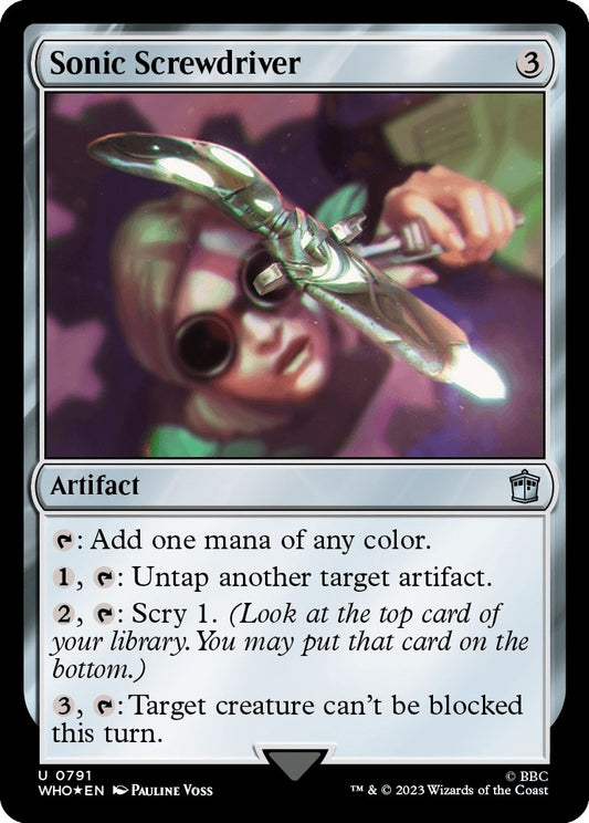 Image for Sonic Screwdriver (0791) (Surge Foil) (791) (Universes Beyond: Doctor Who) - Magic: The Gathering