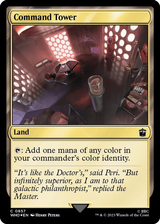 Image for Command Tower (0857) (Surge Foil) (857) (Universes Beyond: Doctor Who) - Magic: The Gathering