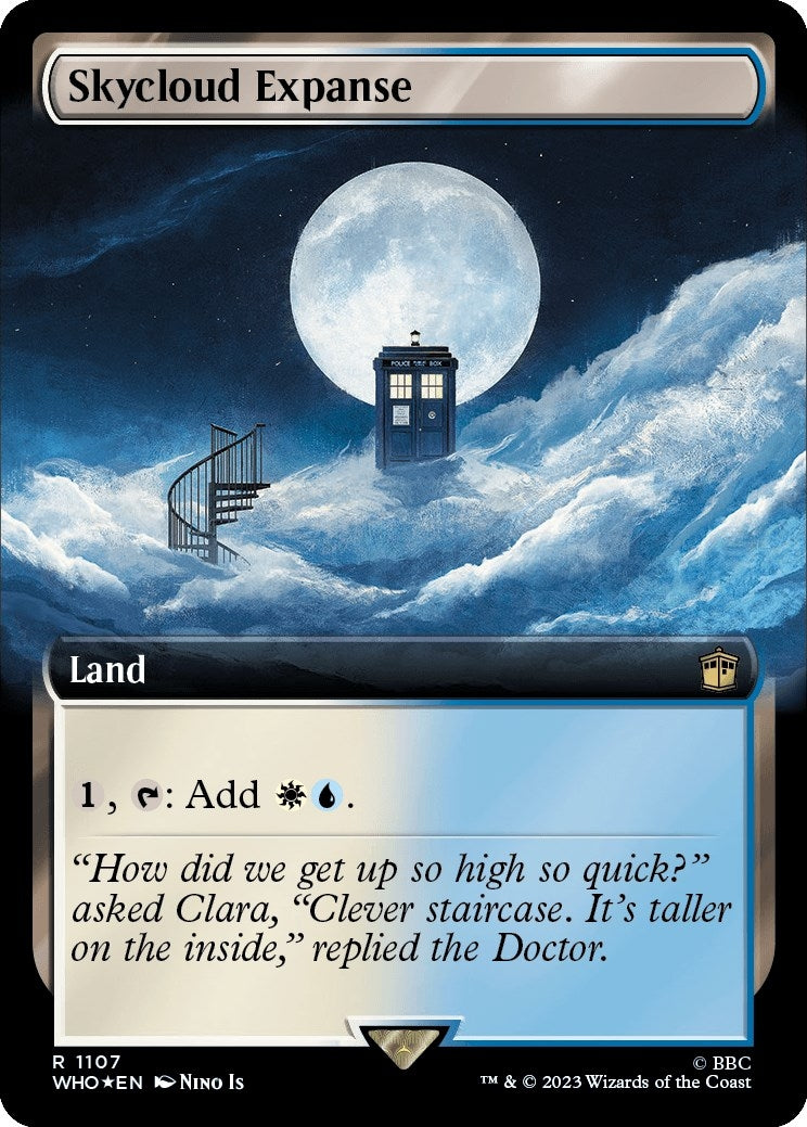 Image for Skycloud Expanse (Extended Art) (Surge Foil) (1107) (Universes Beyond: Doctor Who) - Magic: The Gathering