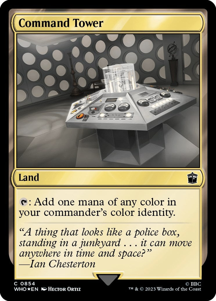 Image for Command Tower (0854) (Surge Foil) (854) (Universes Beyond: Doctor Who) - Magic: The Gathering