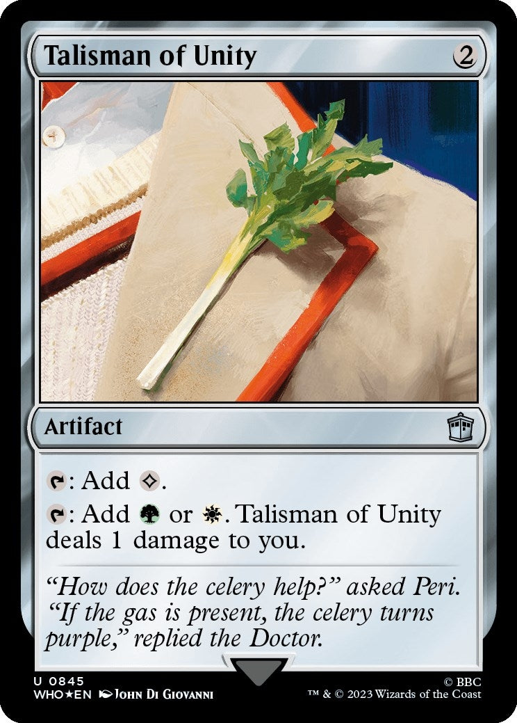 Image for Talisman of Unity (Surge Foil) (845) (Universes Beyond: Doctor Who) - Magic: The Gathering
