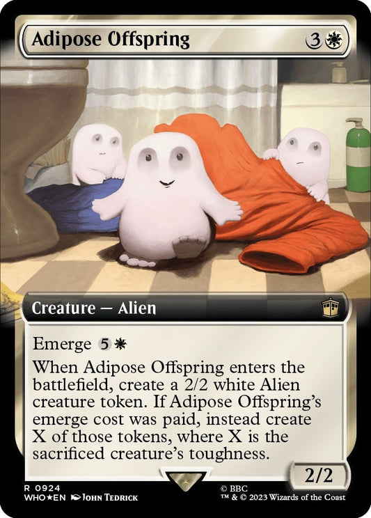 Image for Adipose Offspring (Extended Art) (Surge Foil) (924) (Universes Beyond: Doctor Who) - Magic: The Gathering