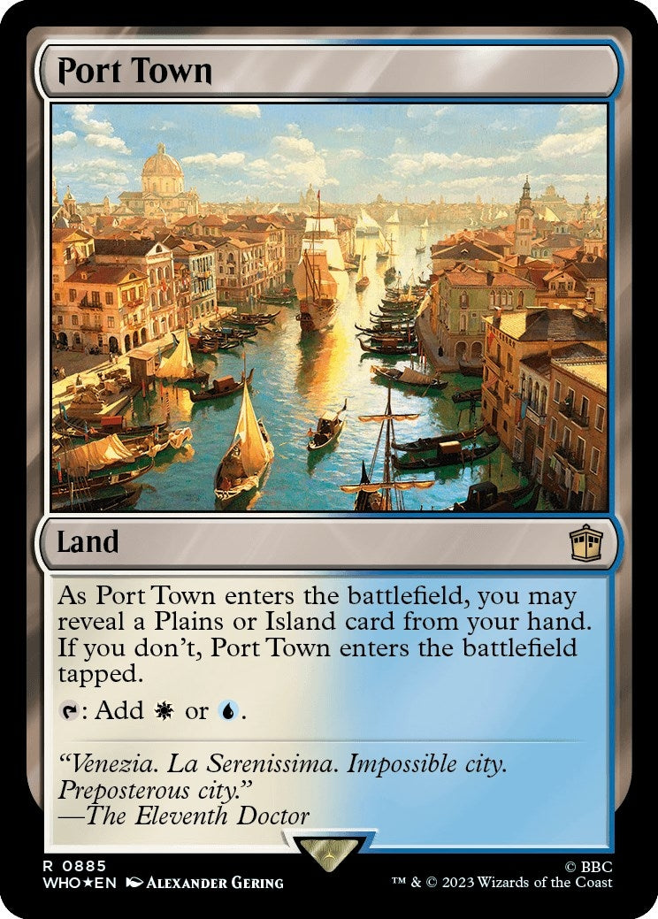 Image for Port Town (Surge Foil) (885) (Universes Beyond: Doctor Who) - Magic: The Gathering