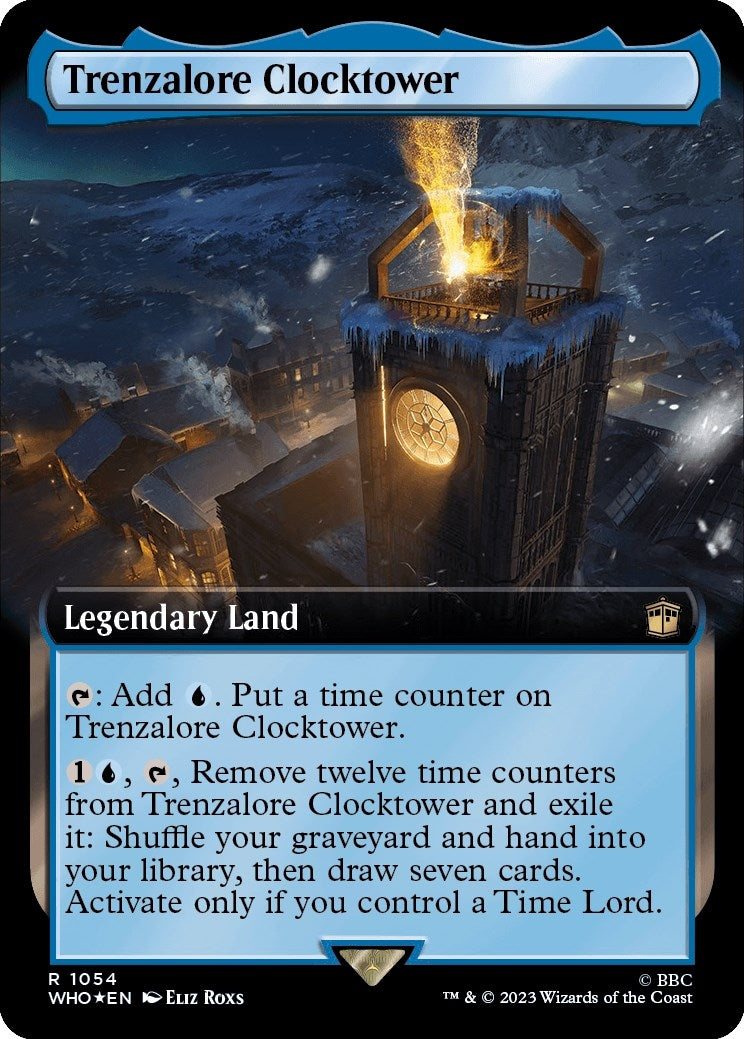 Image for Trenzalore Clocktower (Extended Art) (Surge Foil) (1054) (Universes Beyond: Doctor Who) - Magic: The Gathering
