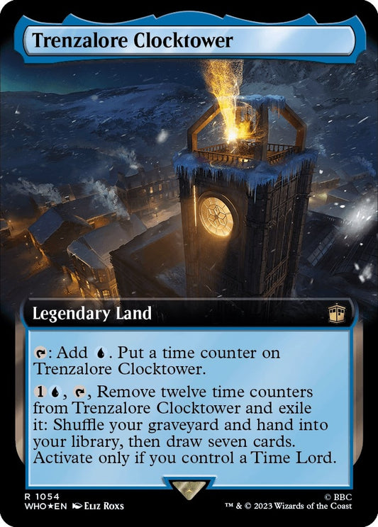 Image for Trenzalore Clocktower (Extended Art) (Surge Foil) (1054) (Universes Beyond: Doctor Who) - Magic: The Gathering