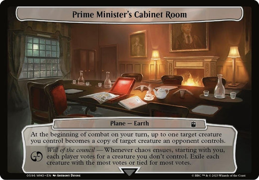 Image for Prime Minister's Cabinet Room (596) (Planechase: Universes Beyond: Doctor Who) - Magic: The Gathering