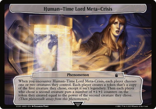 Image for Human-Time Lord Meta-Crisis (585) (Planechase: Universes Beyond: Doctor Who) - Magic: The Gathering