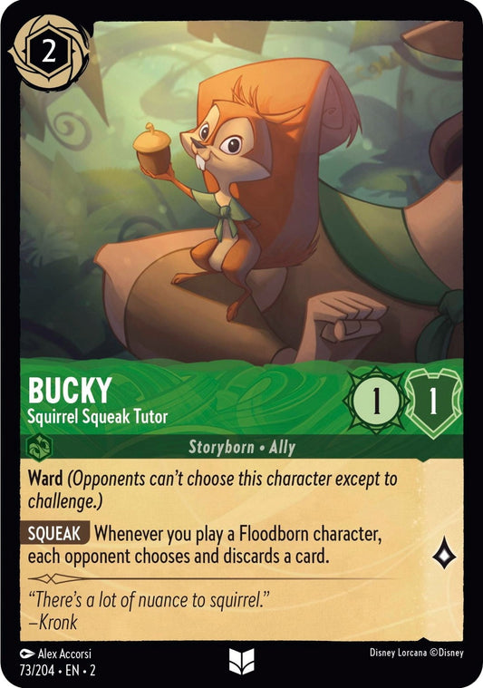 Image for Bucky - Squirrel Squeak Tutor (73/204) (Rise of the Floodborn) - Disney Lorcana
