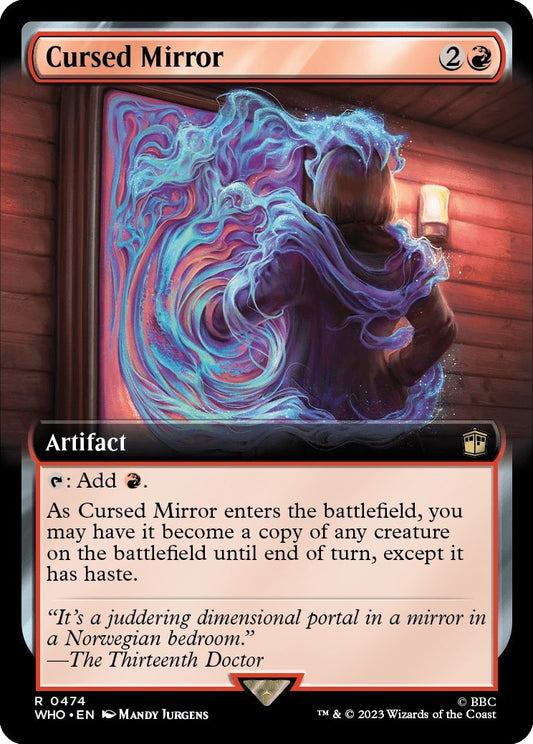 Image for Cursed Mirror (Extended Art) (474) (Universes Beyond: Doctor Who) - Magic: The Gathering