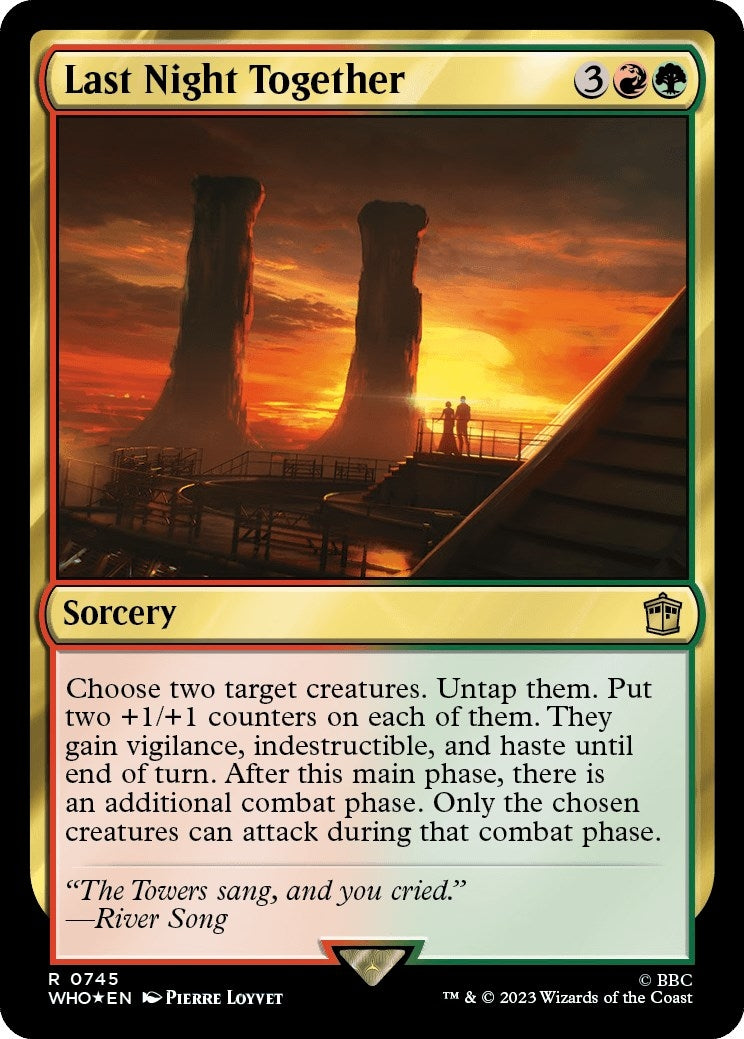 Image for Last Night Together (Surge Foil) (745) (Universes Beyond: Doctor Who) - Magic: The Gathering