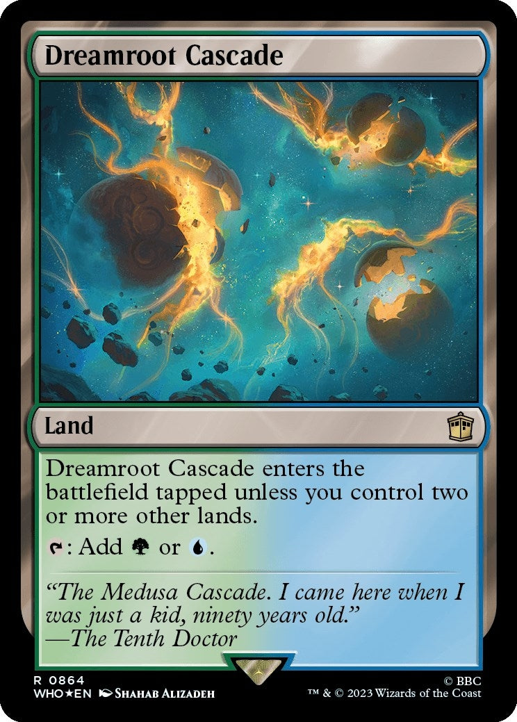 Image for Dreamroot Cascade (Surge Foil) (864) (Universes Beyond: Doctor Who) - Magic: The Gathering