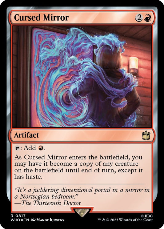 Image for Cursed Mirror (Surge Foil) (817) (Universes Beyond: Doctor Who) - Magic: The Gathering