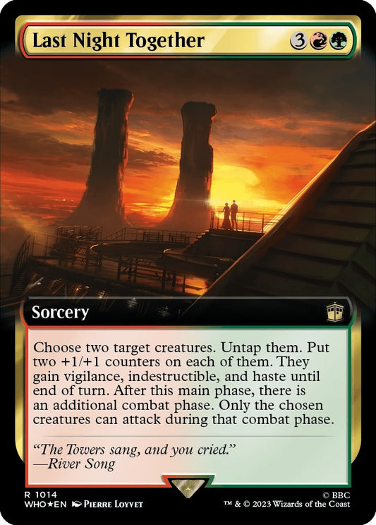 Image for Last Night Together (Extended Art) (Surge Foil) (1014) (Universes Beyond: Doctor Who) - Magic: The Gathering