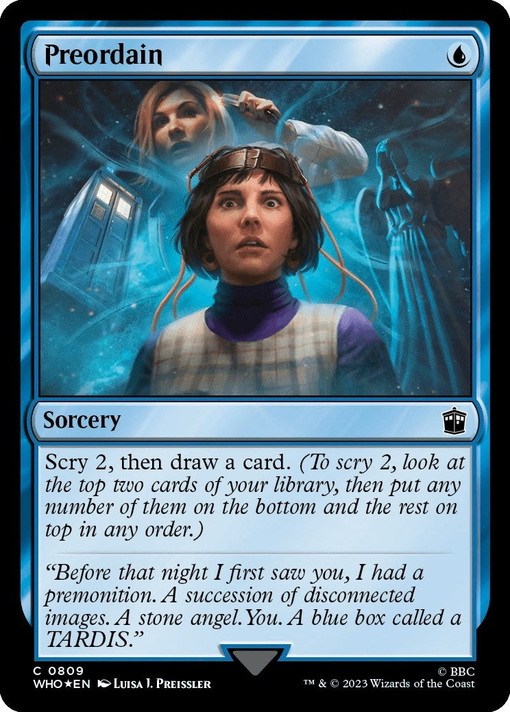 Image for Preordain (Surge Foil) (809) (Universes Beyond: Doctor Who) - Magic: The Gathering