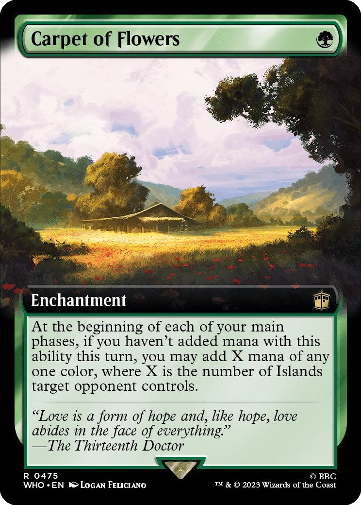 Image for Carpet of Flowers (Extended Art) (475) (Universes Beyond: Doctor Who) - Magic: The Gathering