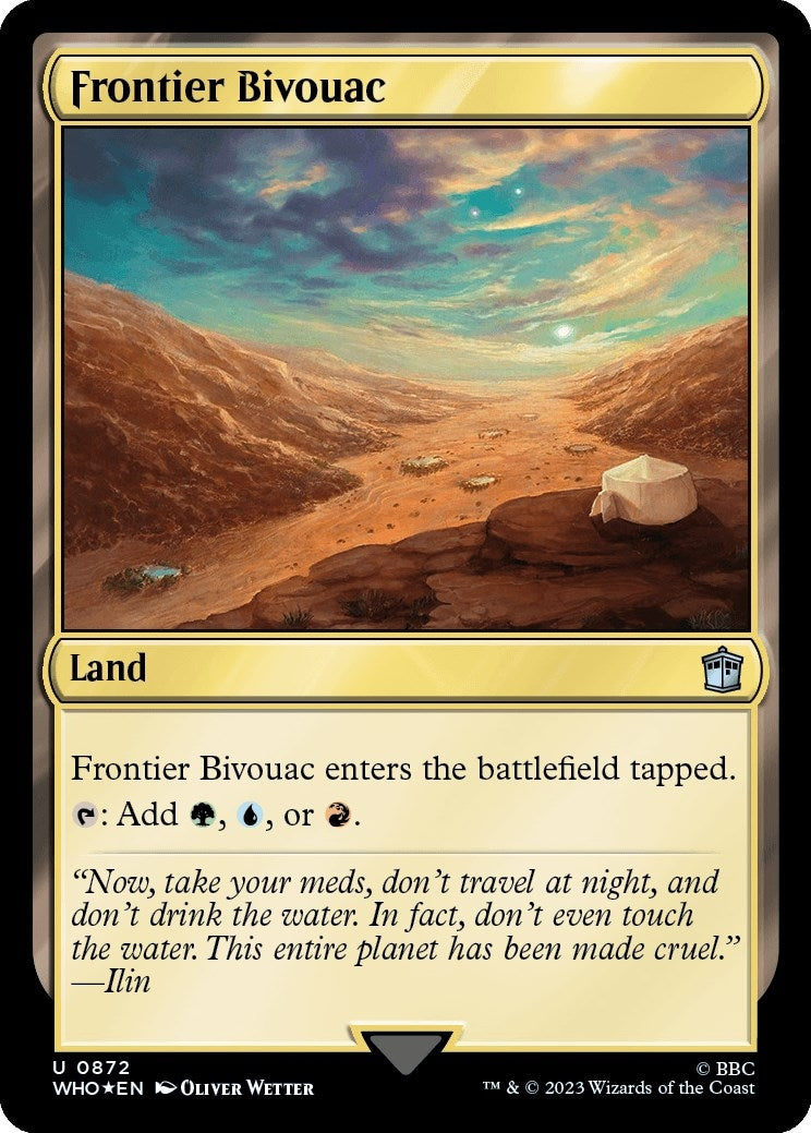 Image for Frontier Bivouac (Surge Foil) (872) (Universes Beyond: Doctor Who) - Magic: The Gathering