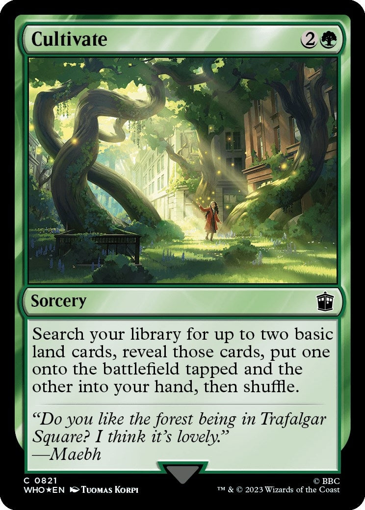 Image for Cultivate (Surge Foil) (821) (Universes Beyond: Doctor Who) - Magic: The Gathering
