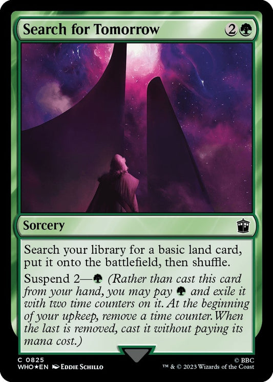 Image for Search for Tomorrow (Surge Foil) (825) (Universes Beyond: Doctor Who) - Magic: The Gathering