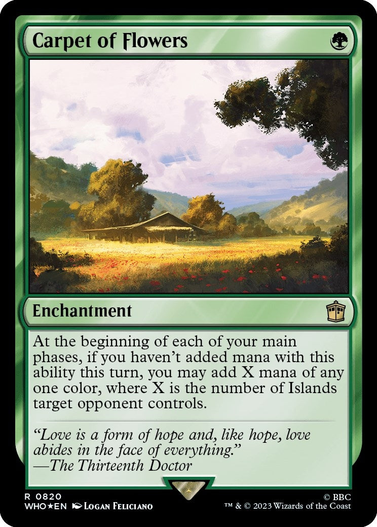 Image for Carpet of Flowers (Surge Foil) (820) (Universes Beyond: Doctor Who) - Magic: The Gathering