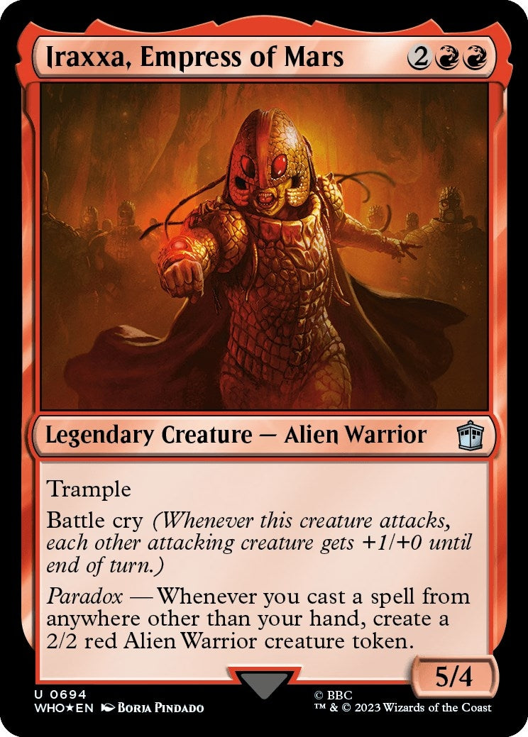Image for Iraxxa, Empress of Mars (Surge Foil) (694) (Universes Beyond: Doctor Who) - Magic: The Gathering