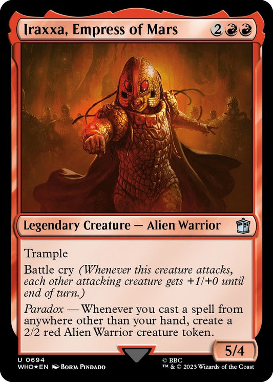 Image for Iraxxa, Empress of Mars (Surge Foil) (694) (Universes Beyond: Doctor Who) - Magic: The Gathering